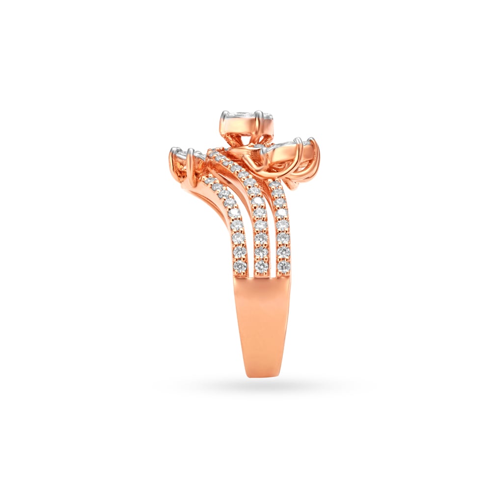 Ornate Floral Diamond Ring,,hi-res image number null