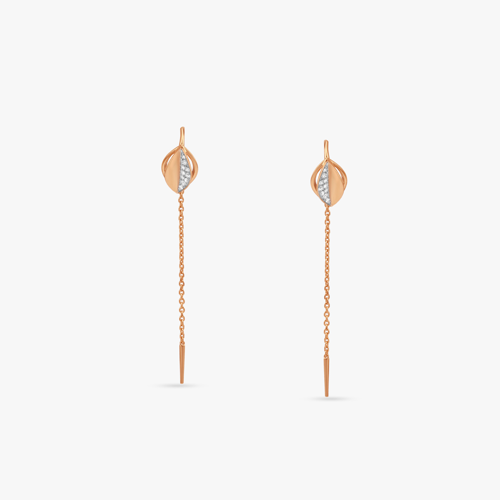 Echo Drift Diamond Drop Earrings,,hi-res image number null