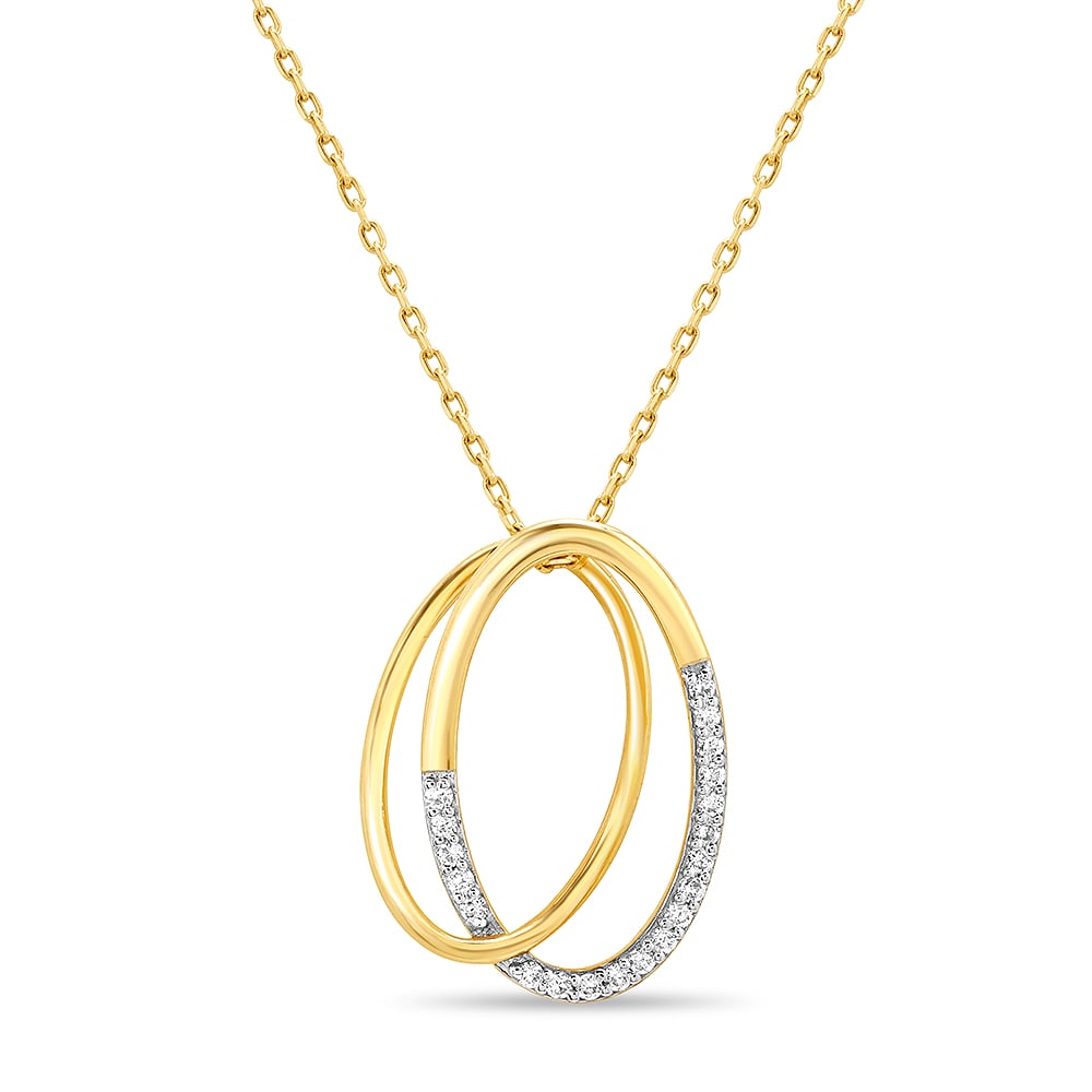 Mia 14kt Yellow Gold And Diamond Pendant,,hi-res image number null