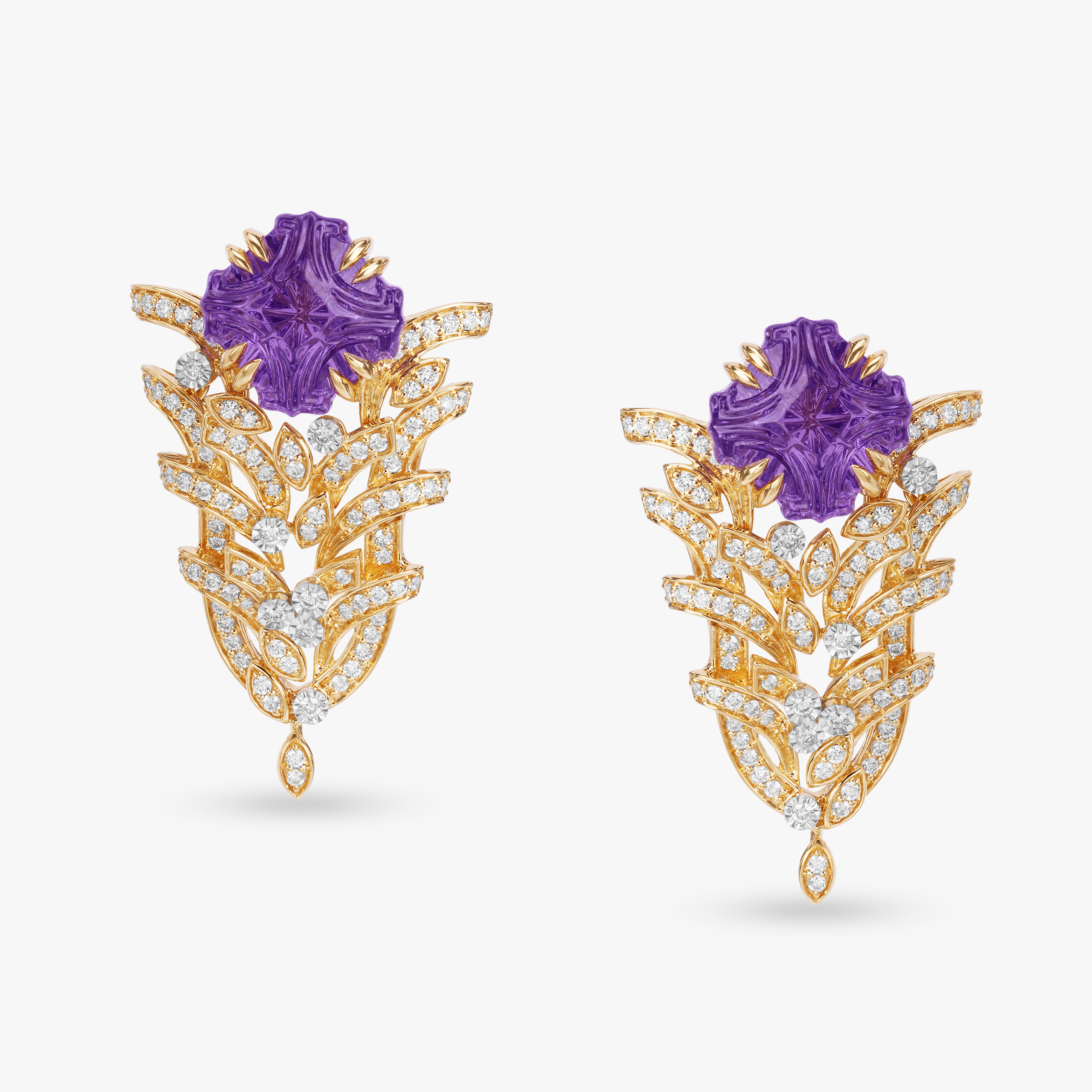 Purple Reverie Diamond Necklace Set,,hi-res image number null