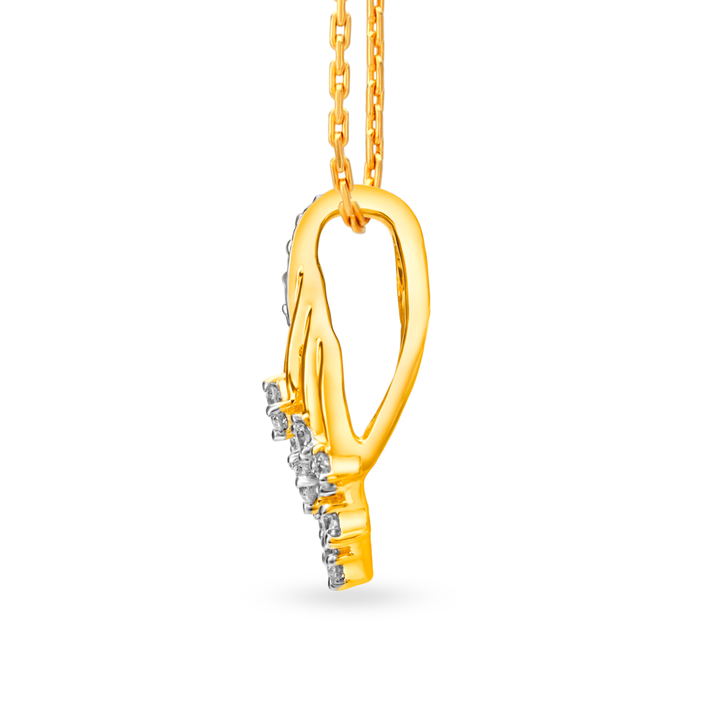 Dazzling Diamond and Gold Pendant,,hi-res image number null
