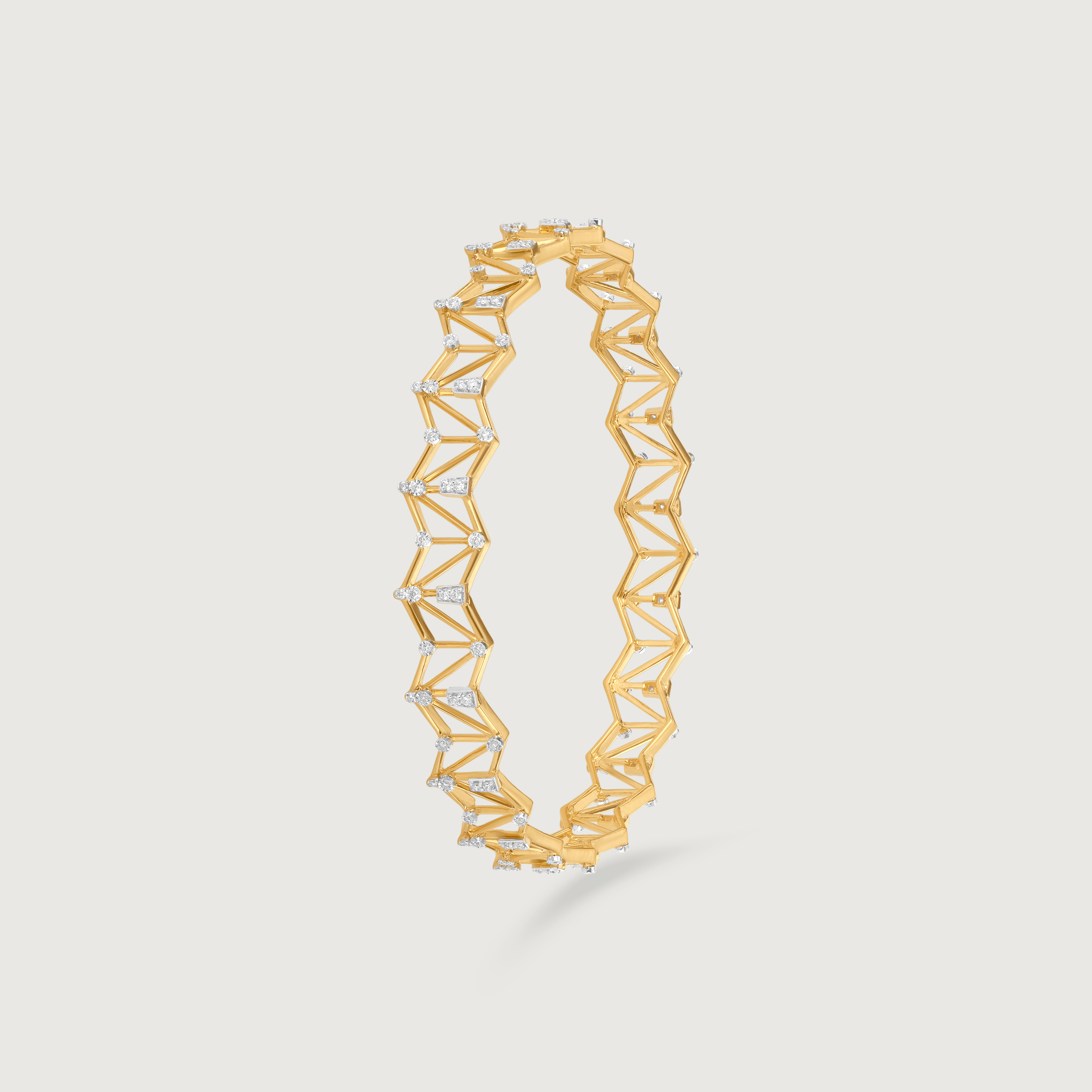 Radiant Lattice Diamond Bangle,,hi-res image number null