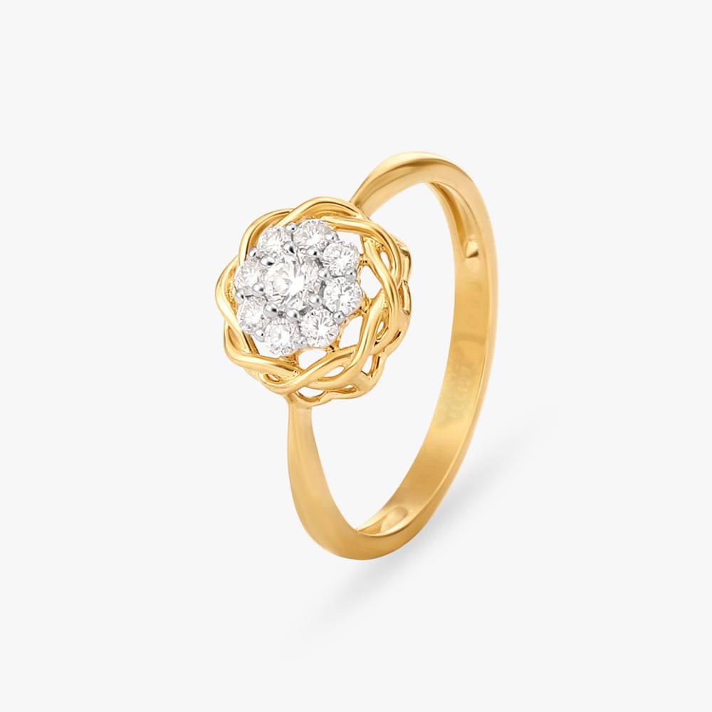 Charismatic Flower Diamond Finger Ring,,hi-res image number null