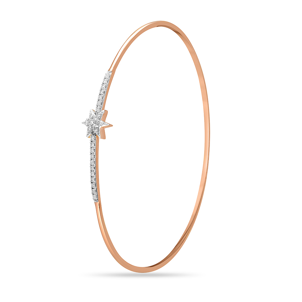 14KT Rose Gold Infinite Glimmer Diamond Bangle,,hi-res image number null