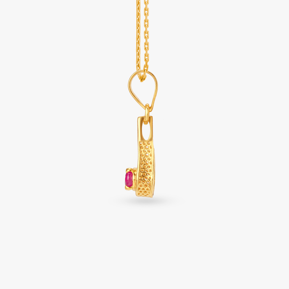Youthful Drop Ruby Pendant and Earrings Set,,hi-res image number null