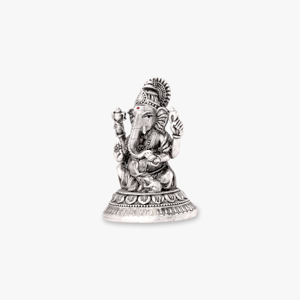 Jai Ganesh Silver Idol,,hi-res image number null