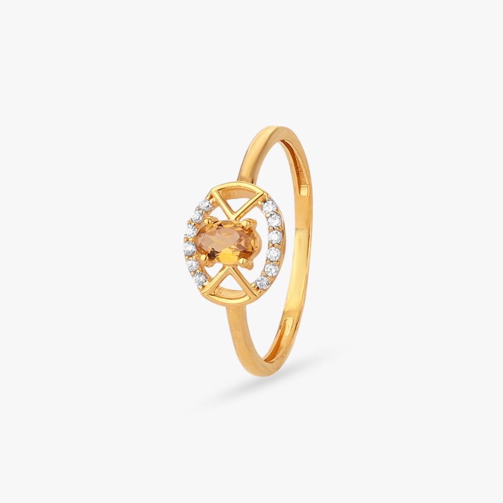 Sunlit Orbit Gold Ring,,hi-res image number null