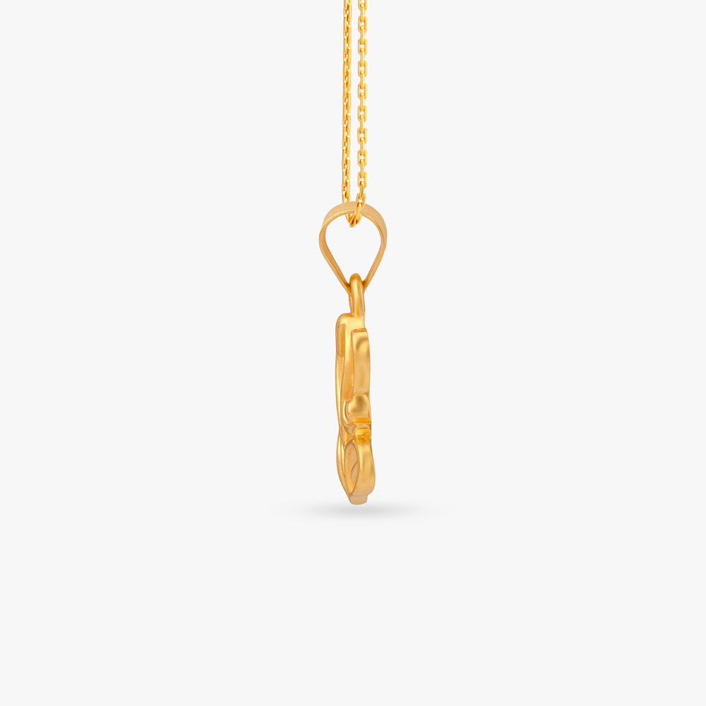 Sacred Ganesha Gold Pendant,,hi-res image number null