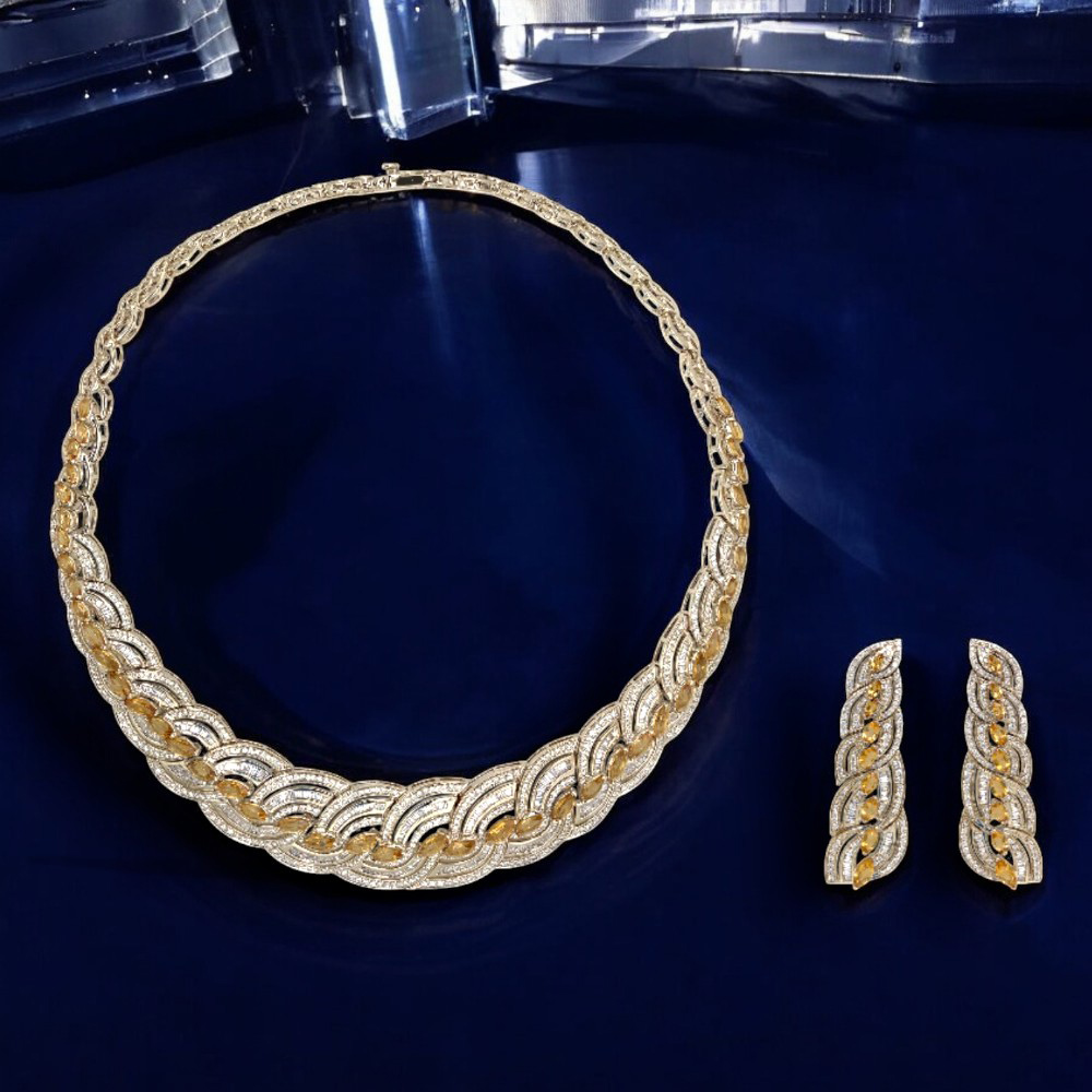 Lustre Royale Diamond Necklace Set,,hi-res image number null