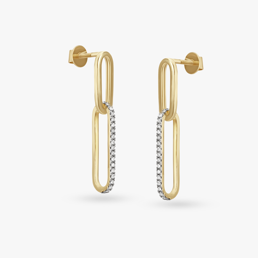 Gleaming Cascade Diamond Drop Earrings,,hi-res image number null