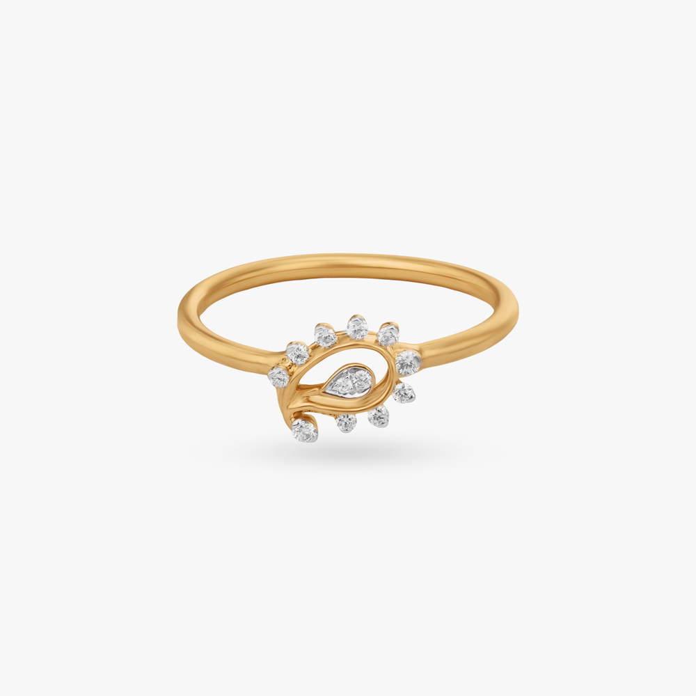 Paisley Halo Diamond Ring,,hi-res image number null