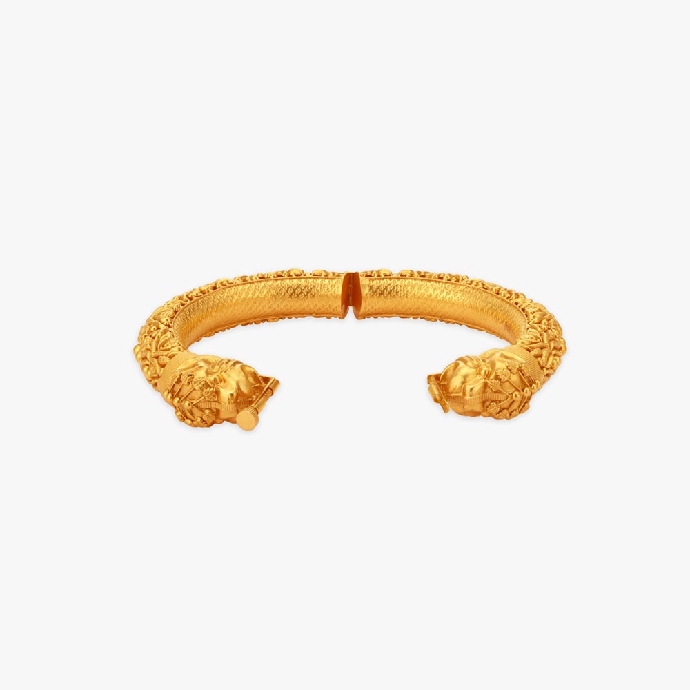 Bengal Tiger Solid Bala Gold Bangles,,hi-res image number null