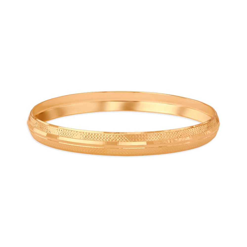 Bold Brilliant Gold Kada for men,,hi-res image number null