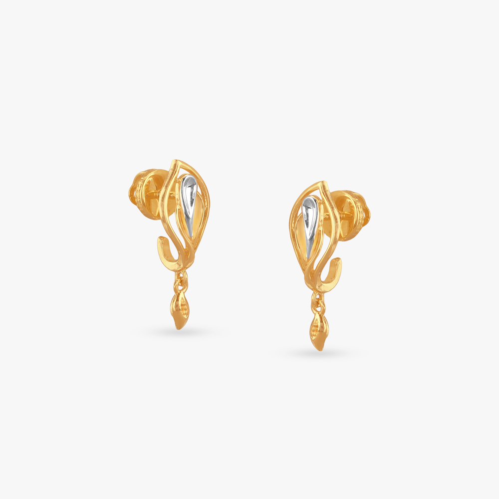 

Whisper Arc Gold Hoop Earrings