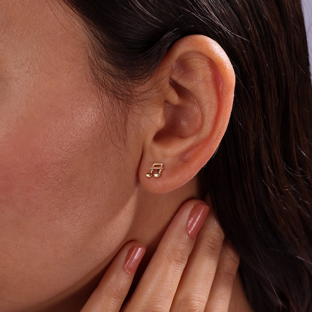 Sonata Sparkle 14KT Gold Stud Earrings,,hi-res image number null