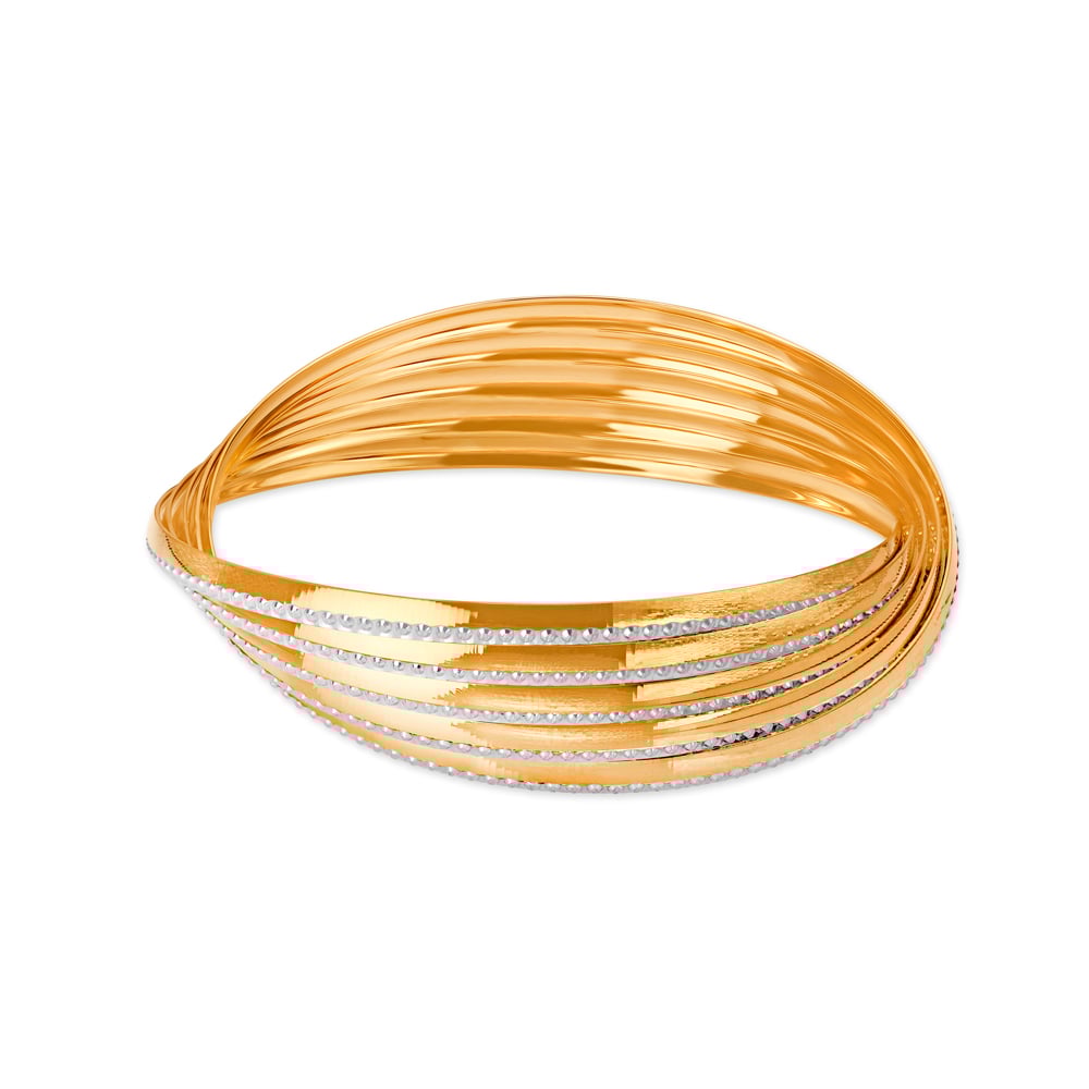 

Multi-Band Gold Bangle