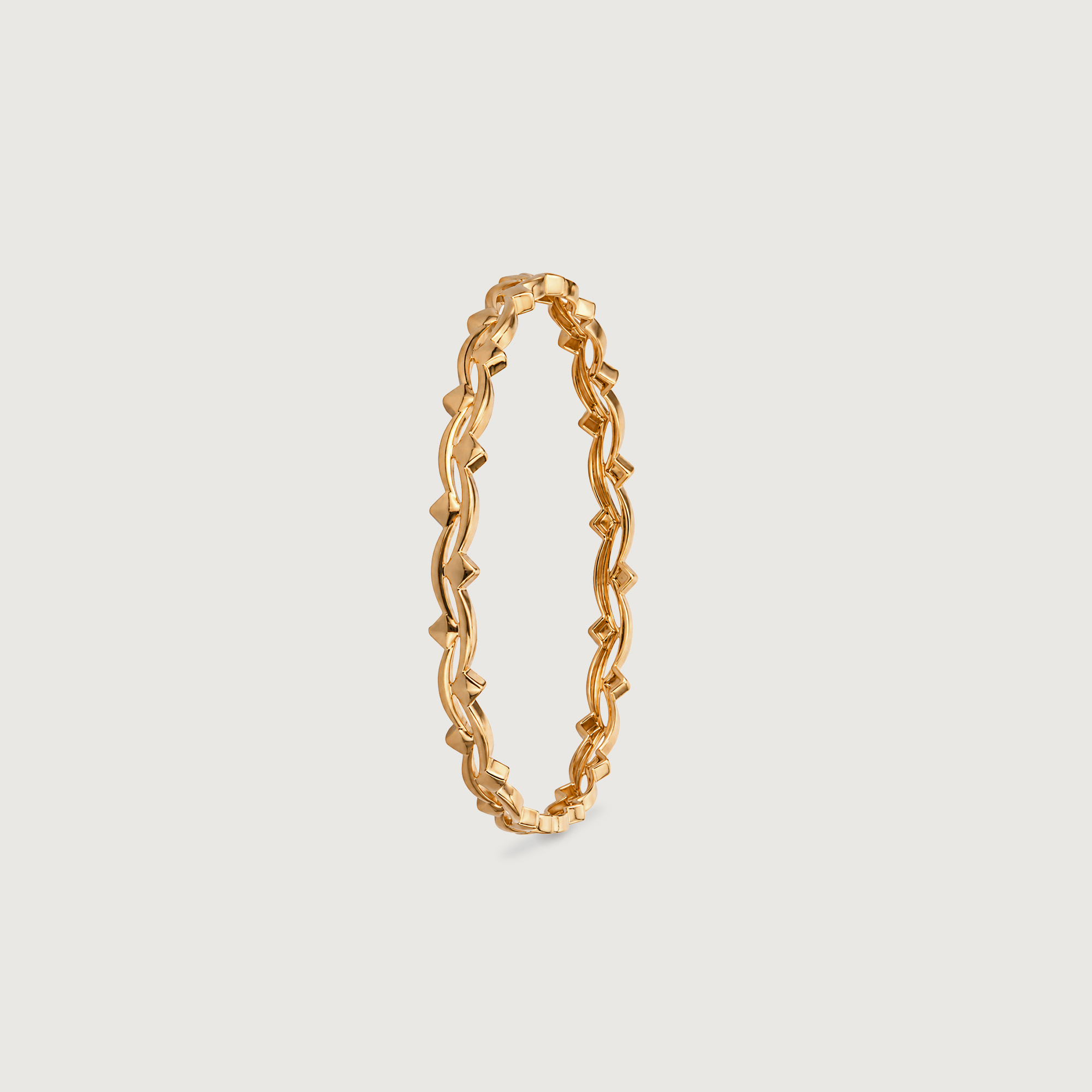 Fluid Weave Gold Bangle,,hi-res image number null
