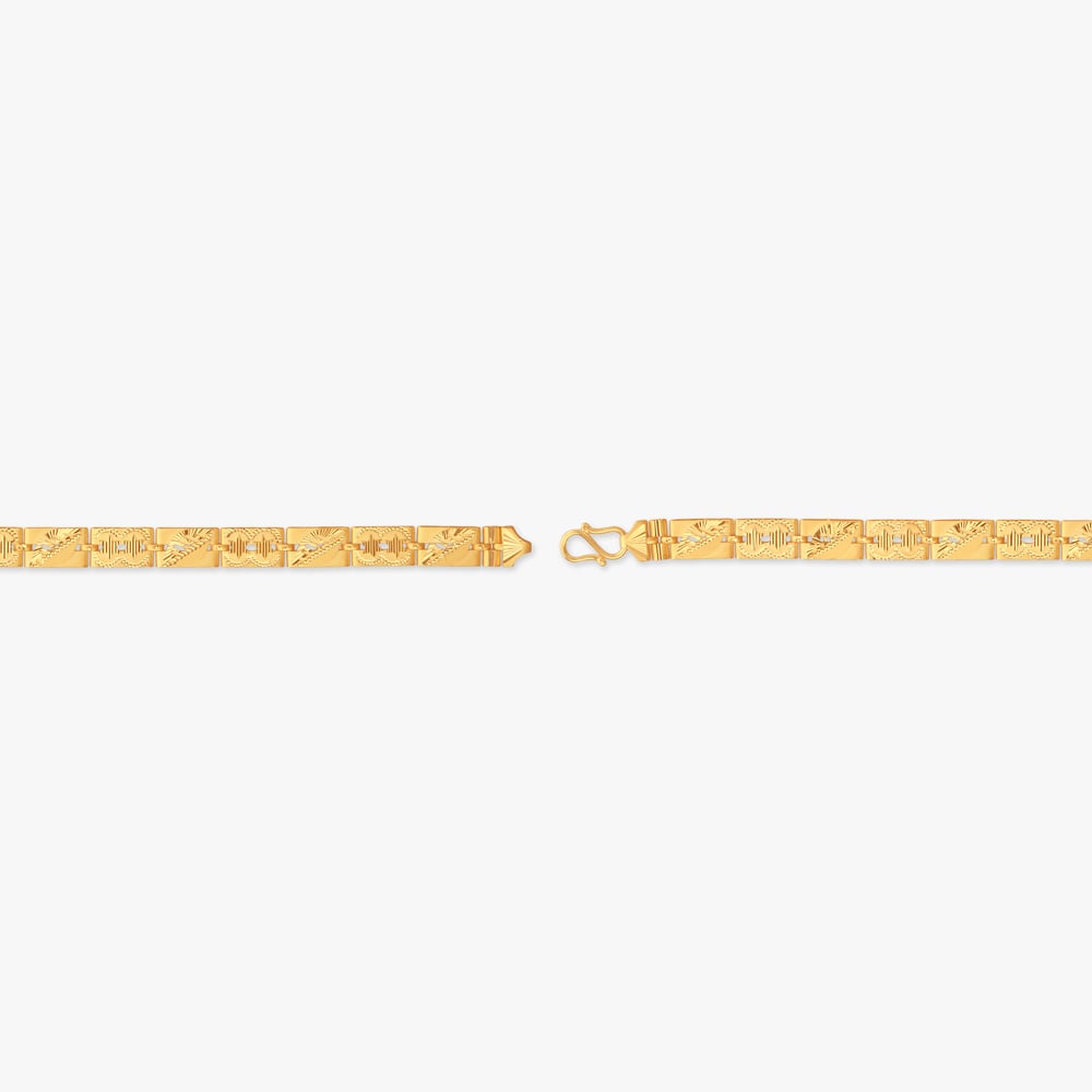 Regal Panel Gold Bracelet for Men,,hi-res image number null