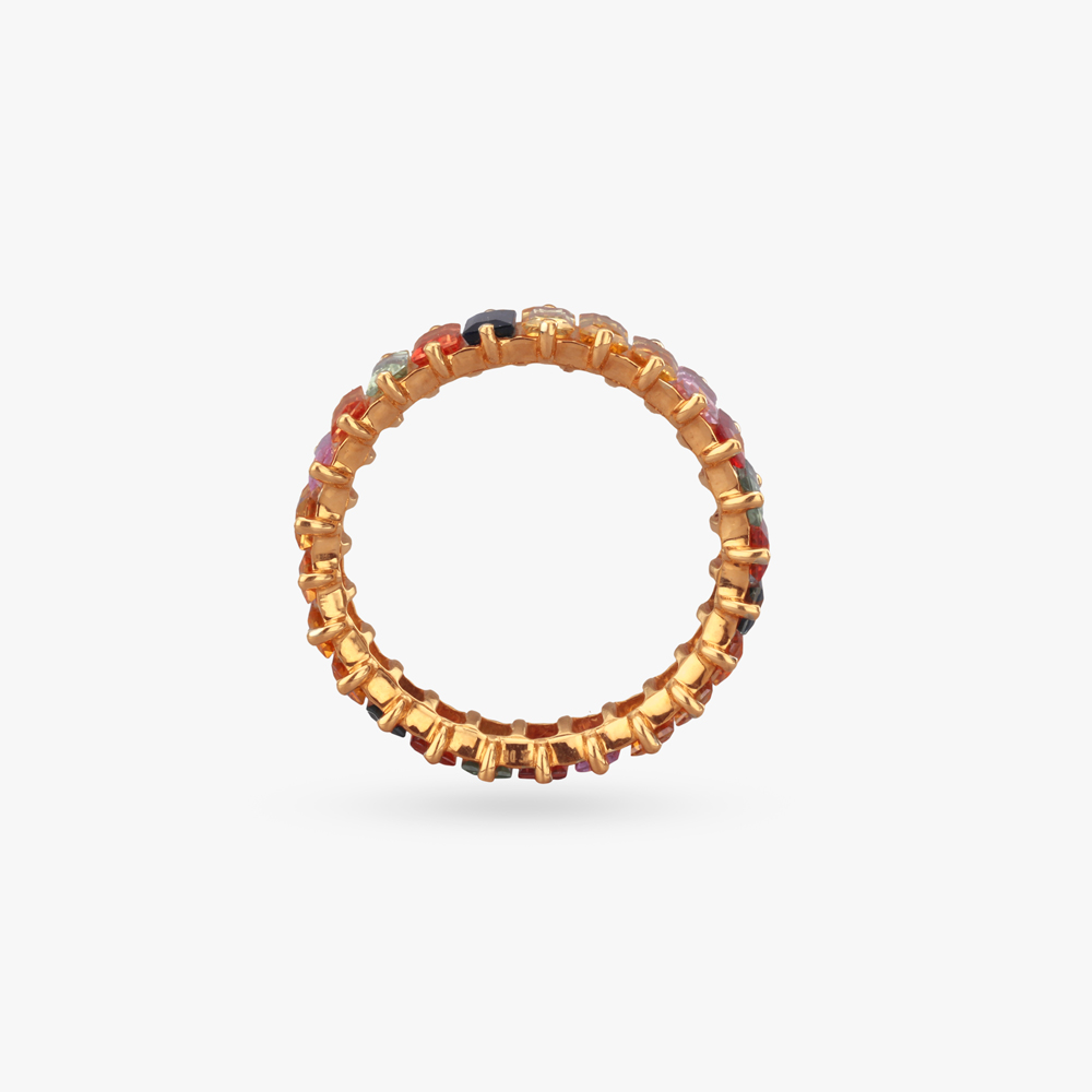 Prismatic Bliss Gold Finger Ring,,hi-res image number null