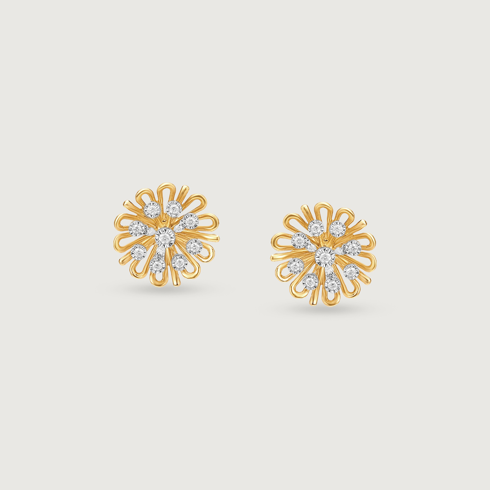 Everbloom Daisy Diamond Stud Earrings,,hi-res image number null