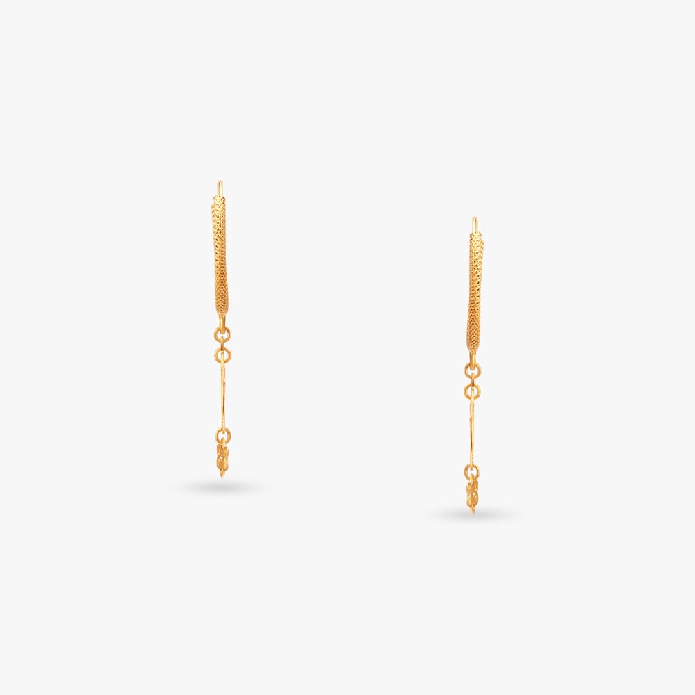 Filigree Gold Hoop Earrings,,hi-res image number null