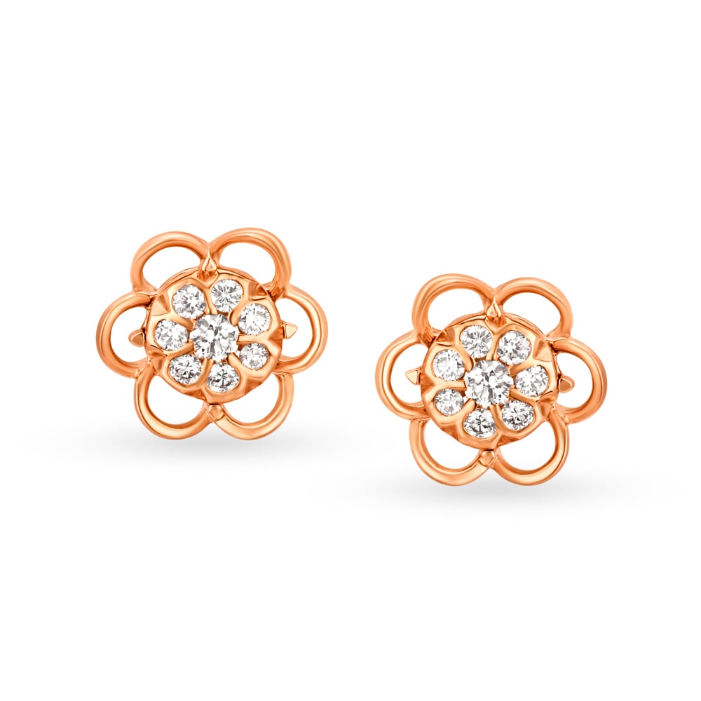 Buy Mia By Tanishq Nature's Finest Ethereal Blossom Stud Earrings Online At  Best Price @ Tata CLiQ