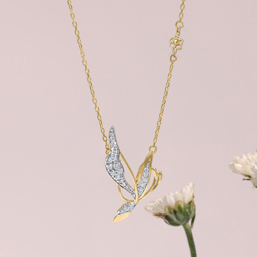 Enchanted Butterfly Diamond Necklace,,hi-res image number null