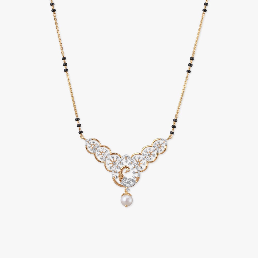 

Spiral Serenade Diamond Mangalsutra