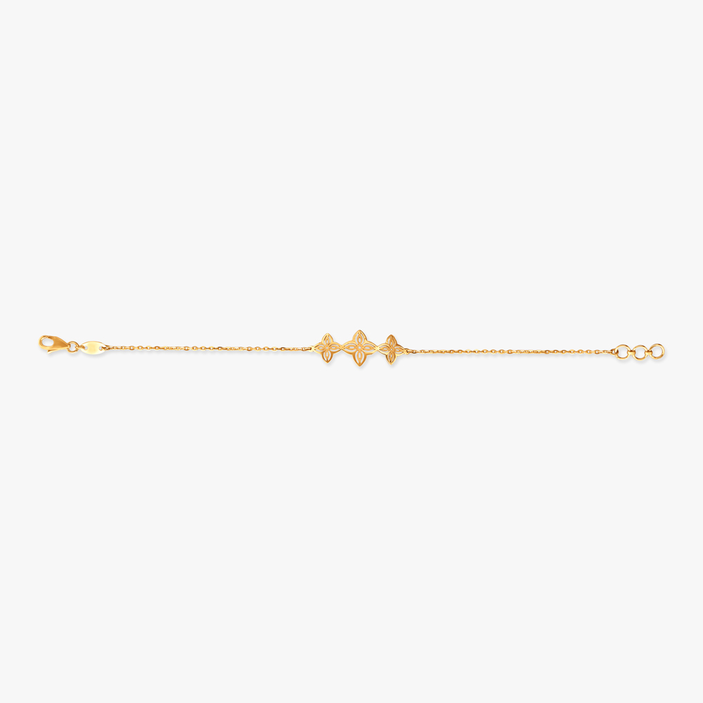 Petal Trio Gold Bracelet,,hi-res image number null