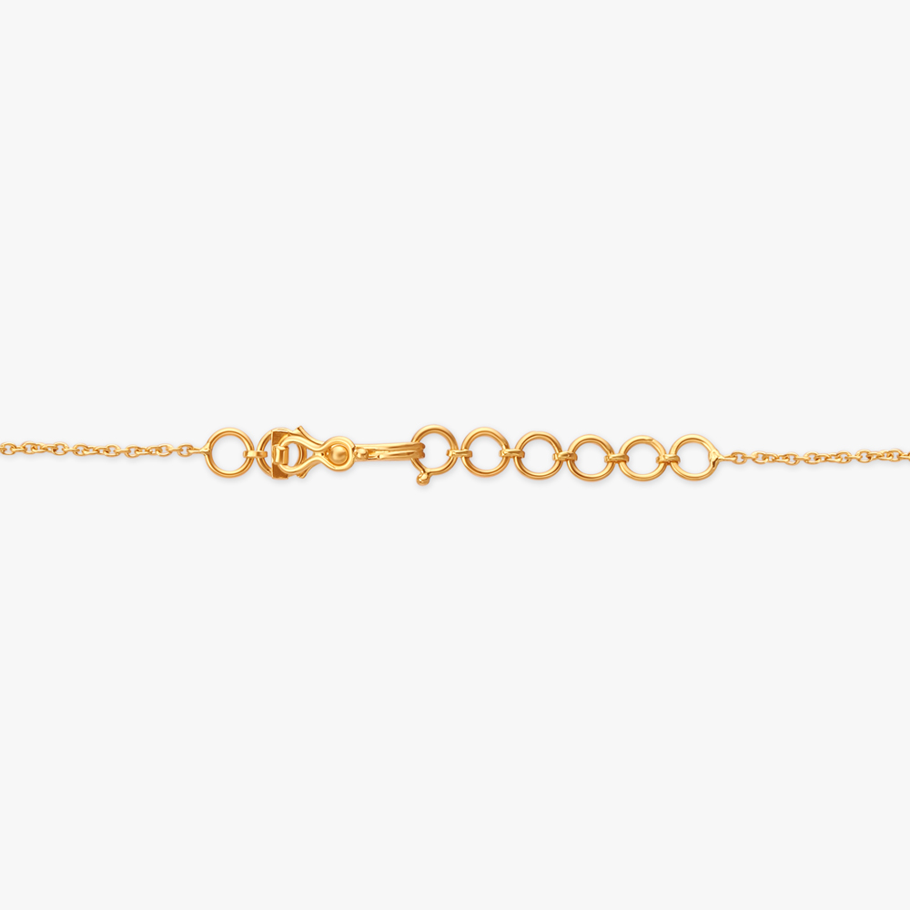 Blossom Gold Pendant with Chain and Earrings Set,,hi-res image number null