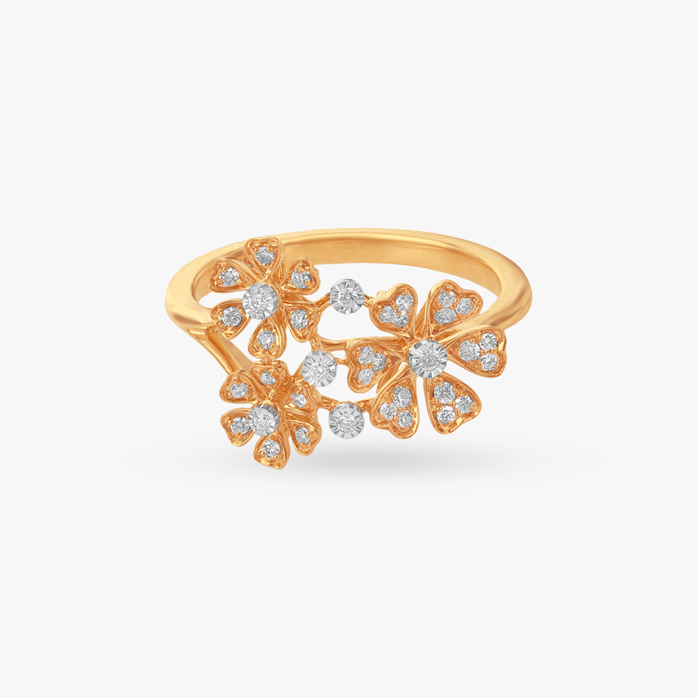 Floral Spark Diamond Ring,,hi-res image number null