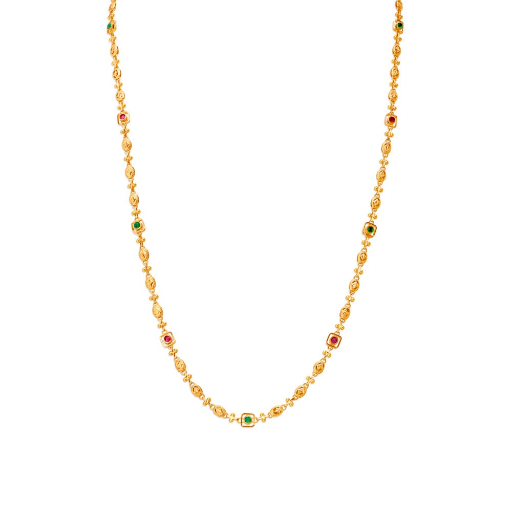 Subtle Rectangular Links Gold Chain