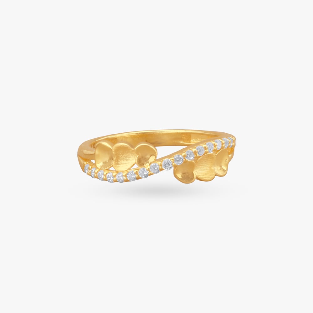 

Leafline Curve Gold Ring