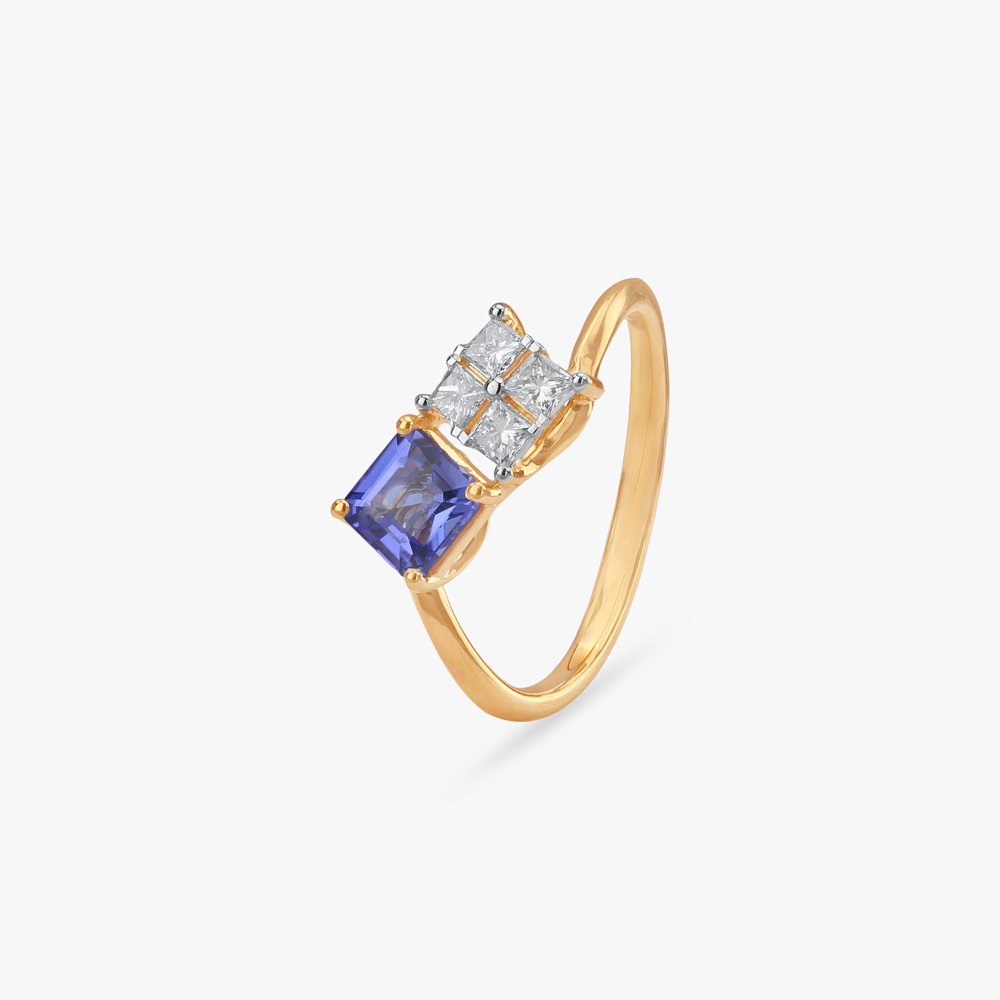 

Tanzanite Muse Diamond Ring