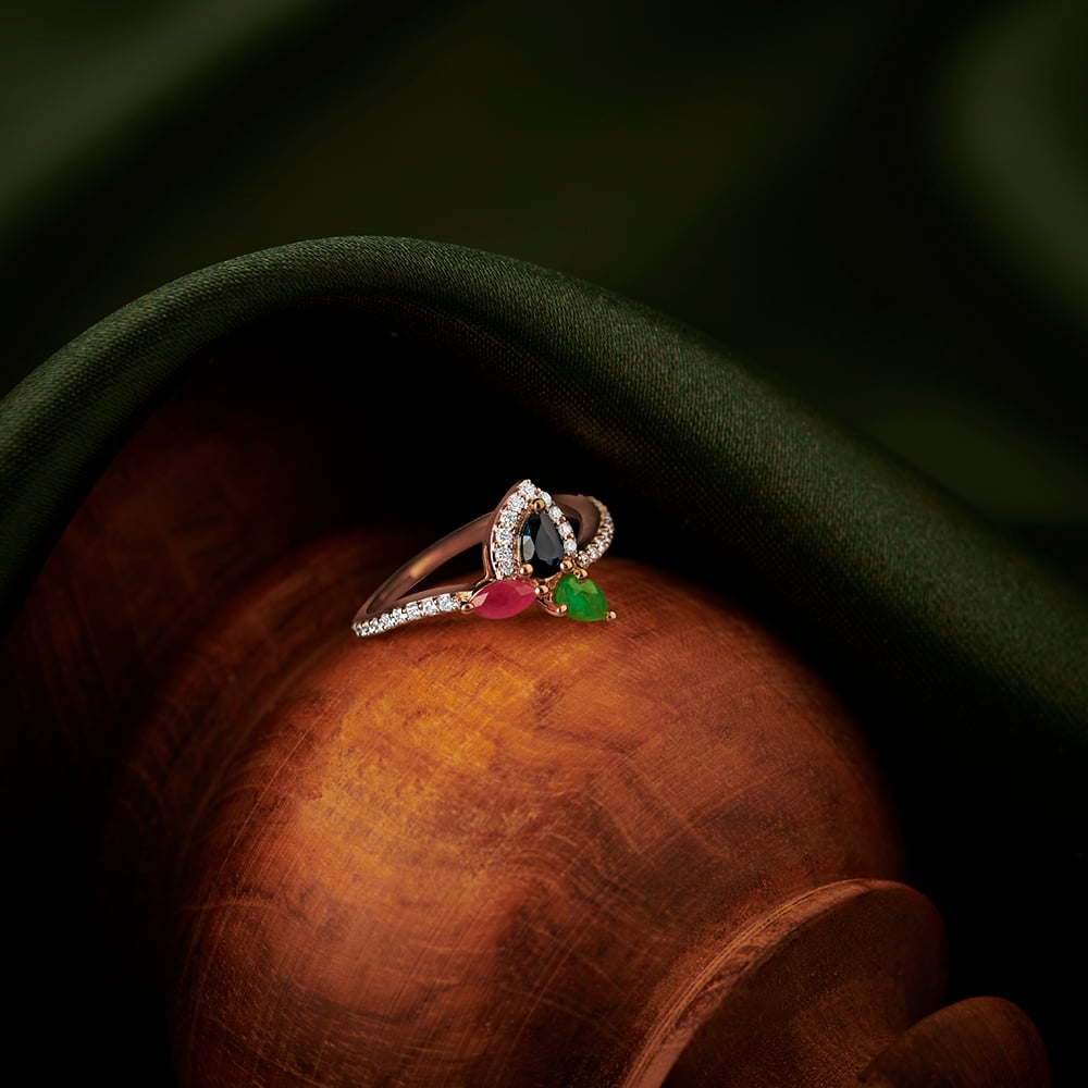 Midnight Bloom Ring,,hi-res image number null