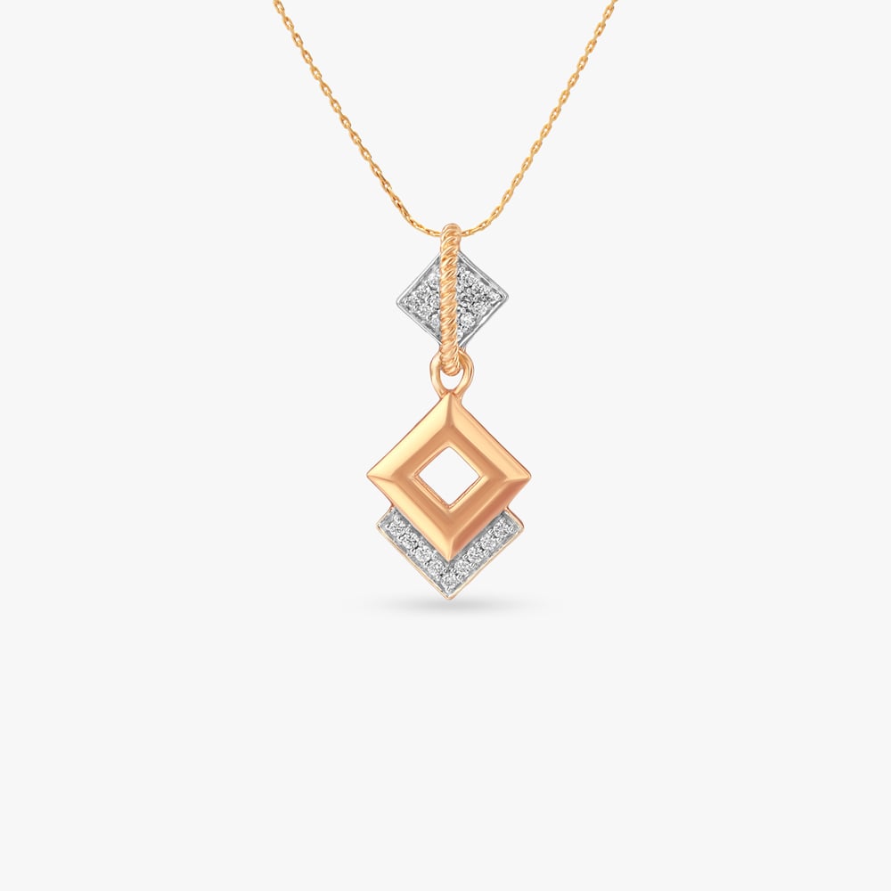 Dual Muse Diamond Pendant,,hi-res image number null
