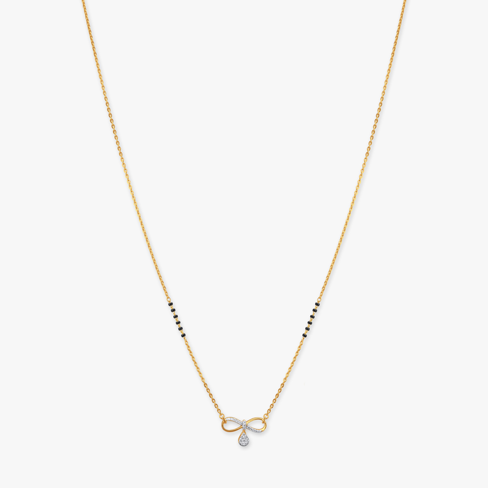 Infinity Spark Diamond Mangalsutra,,hi-res image number null