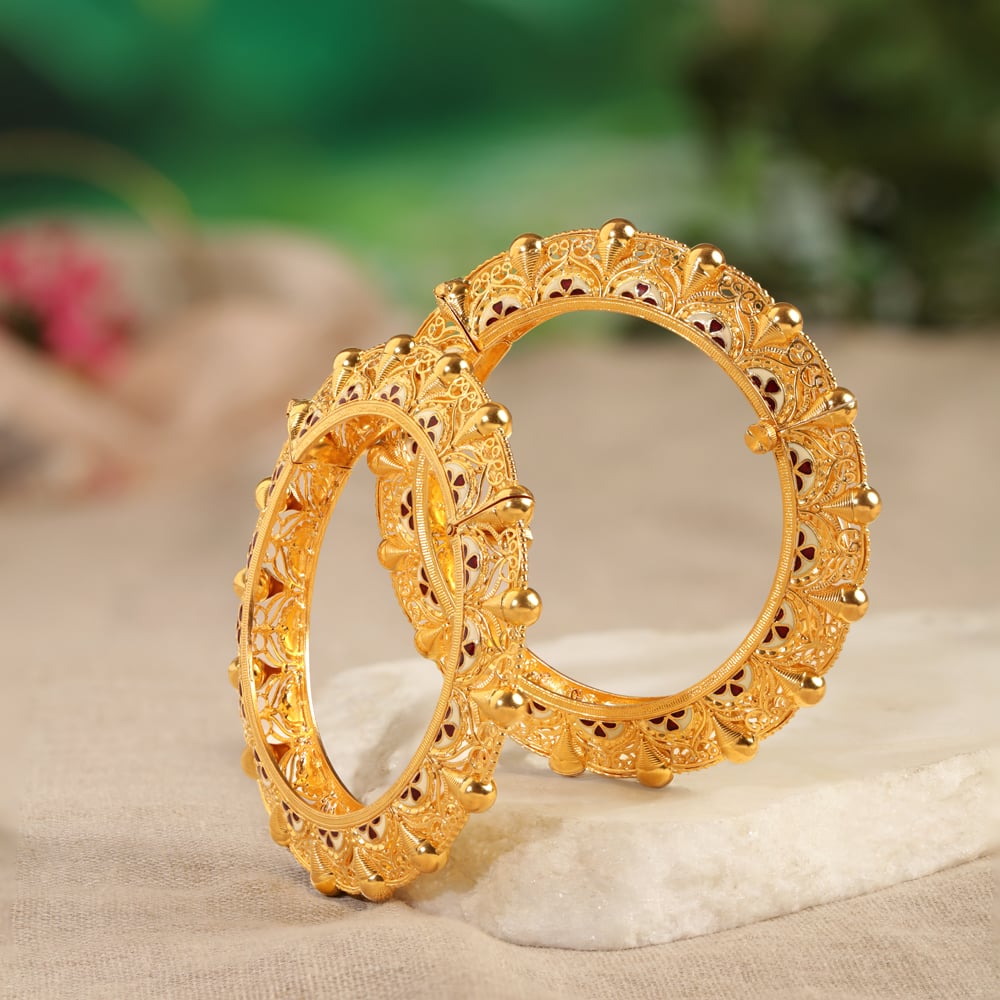 Shubho Shringar Kankan Gold Bangles,,hi-res image number null