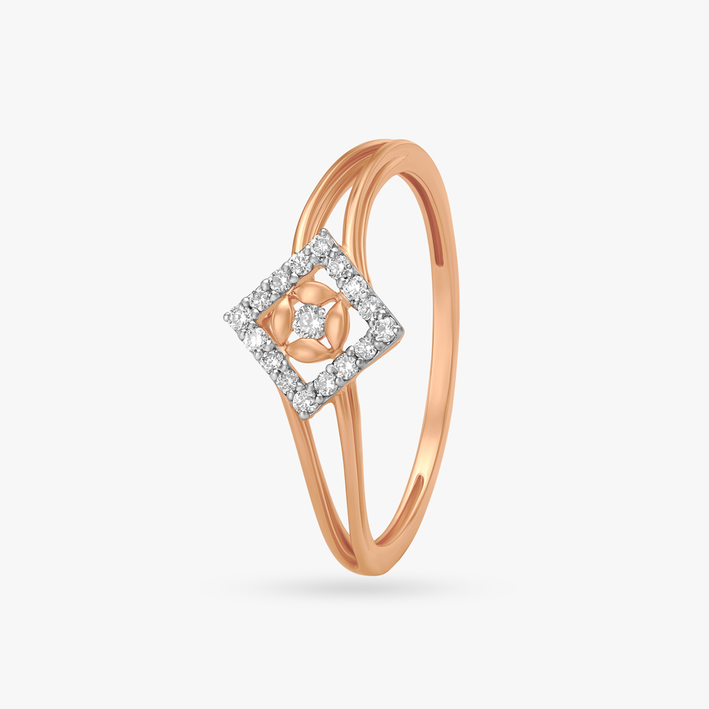 Minimal Sparkle Diamond Ring