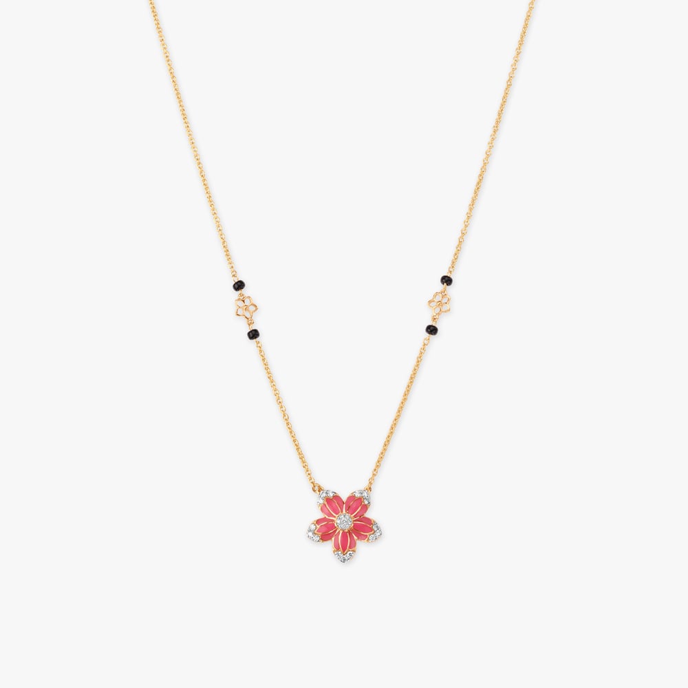 

Blush Bloom Diamond Mangalsutra