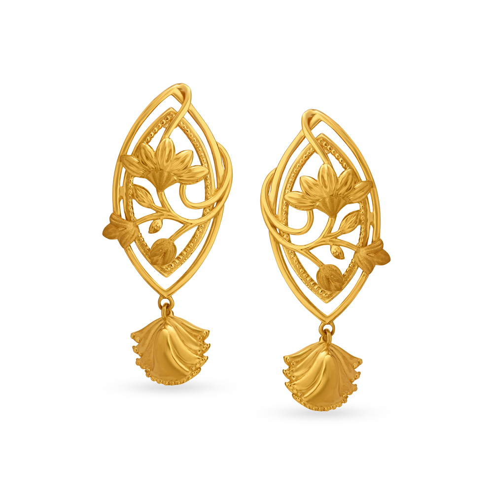 Opulent Gold Drop Earrings