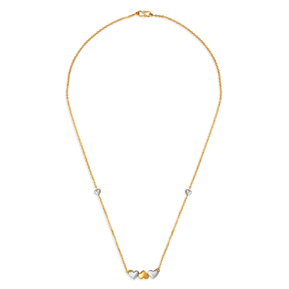 Petite Hearts Pendant with Chain for Kids,,hi-res image number null