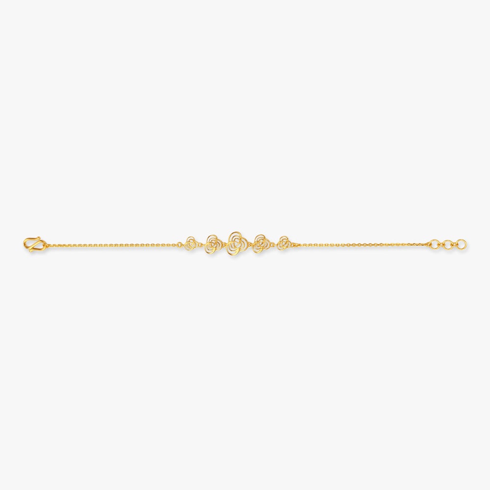 

Spiral Petal Gold Bracelet