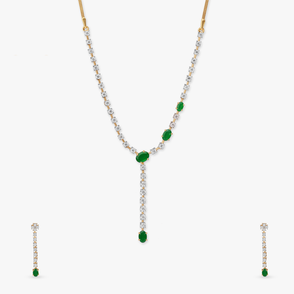 Luminous Diamond Necklace Set,,hi-res image number null