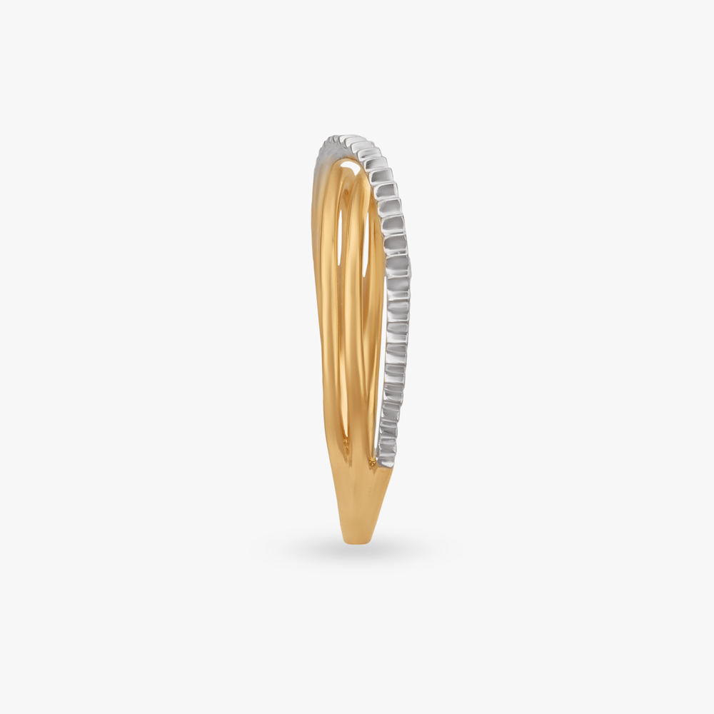 Sculpt Twist Gold Ring,,hi-res image number null