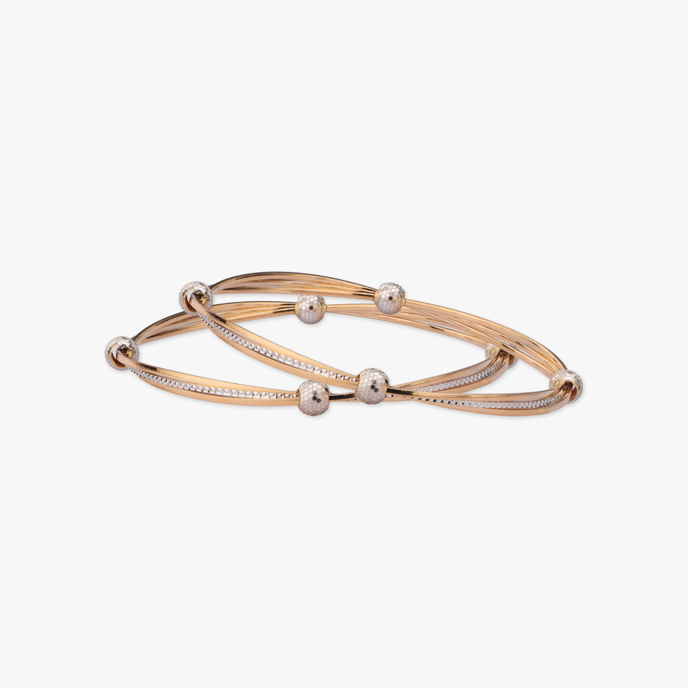 

Modern Elegance Gold Bangles