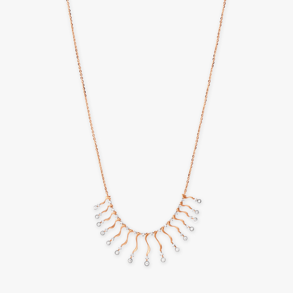 Shimmer Droplets Diamond Necklace,,hi-res image number null