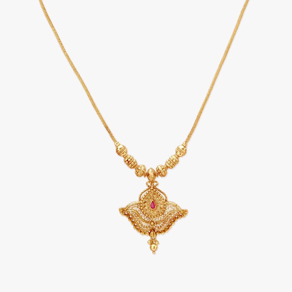 Royal Crest Gold Necklace,,hi-res image number null