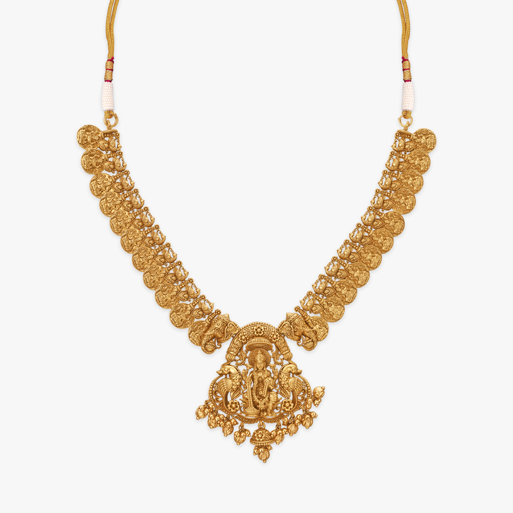Art of Nakshi Gold Short Kasu Necklace Set,,hi-res image number null