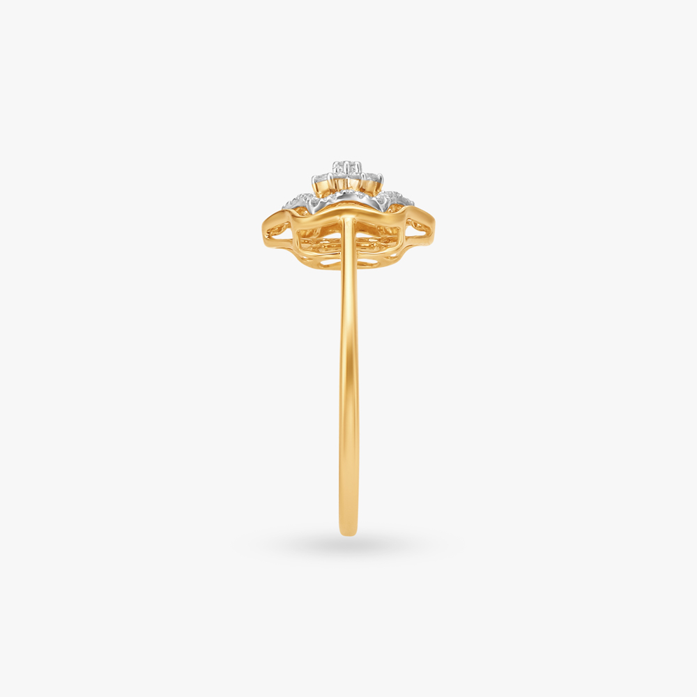 Aurora's Bloom Diamond Finger Ring,,hi-res image number null